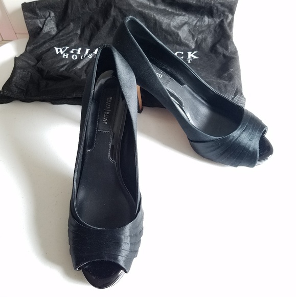 Spring Sale! White House Black Market black satin pumps - Picture 2 of 7